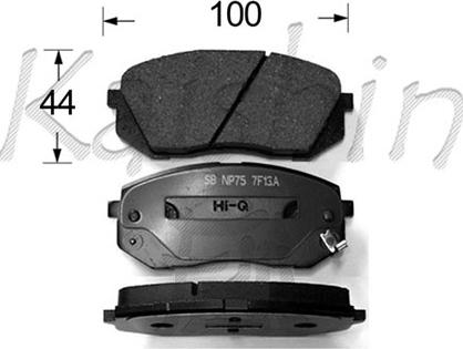 Kaishin FK10138 - Kit de plaquettes de frein, frein à disque cwaw.fr