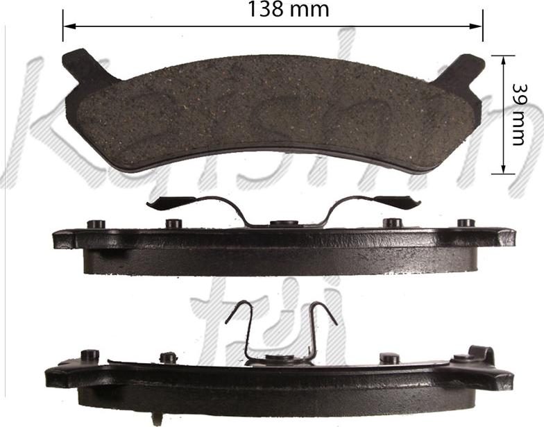 Kaishin FK10137 - Kit de plaquettes de frein, frein à disque cwaw.fr