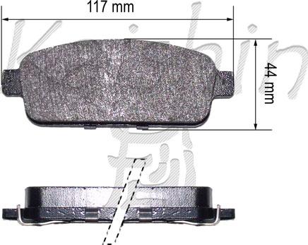 Kaishin FK10179 - Kit de plaquettes de frein, frein à disque cwaw.fr