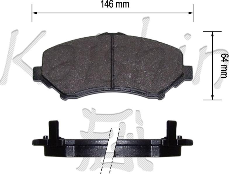 Kaishin FK10173 - Kit de plaquettes de frein, frein à disque cwaw.fr