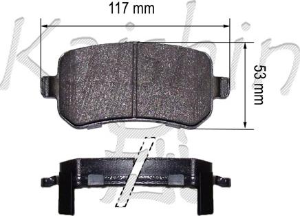 Kaishin FK10177 - Kit de plaquettes de frein, frein à disque cwaw.fr