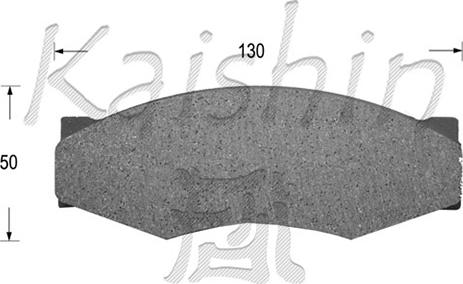 Kaishin FK1025 - Kit de plaquettes de frein, frein à disque cwaw.fr