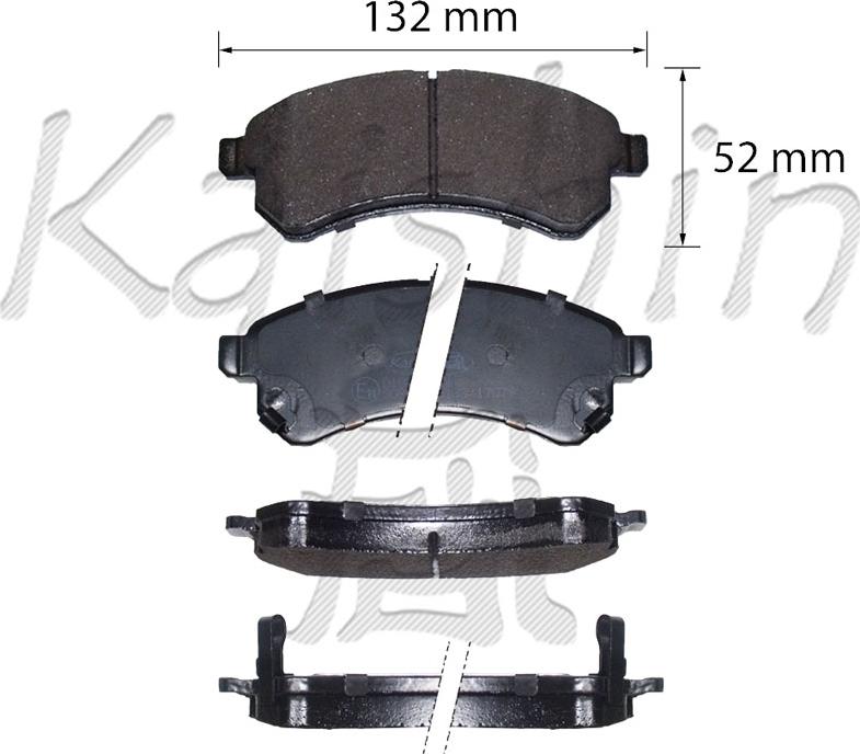 Kaishin FK10209 - Kit de plaquettes de frein, frein à disque cwaw.fr