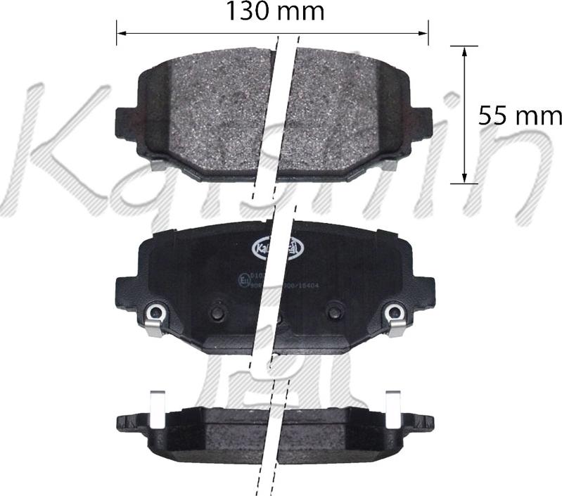 Kaishin FK10220 - Kit de plaquettes de frein, frein à disque cwaw.fr