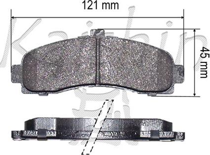 Kaishin FK1191 - Kit de plaquettes de frein, frein à disque cwaw.fr