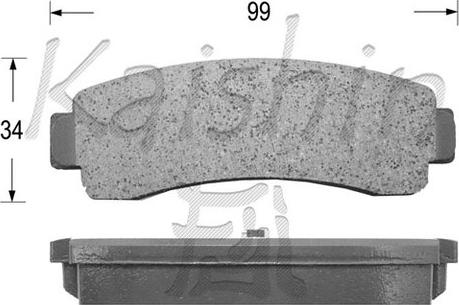 Kaishin FK1192 - Kit de plaquettes de frein, frein à disque cwaw.fr