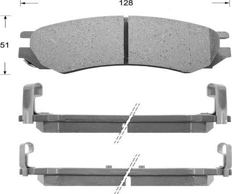 Kaishin FK1197 - Kit de plaquettes de frein, frein à disque cwaw.fr