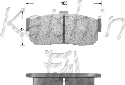 Kaishin FK1148 - Kit de plaquettes de frein, frein à disque cwaw.fr