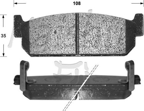 Kaishin FK1167 - Kit de plaquettes de frein, frein à disque cwaw.fr