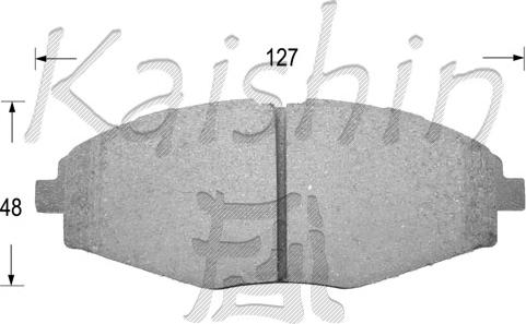 Kaishin FK11144 - Kit de plaquettes de frein, frein à disque cwaw.fr