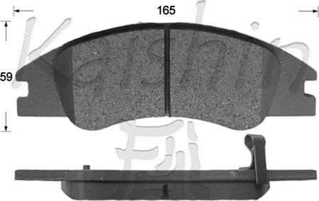 Kaishin FK11157 - Kit de plaquettes de frein, frein à disque cwaw.fr