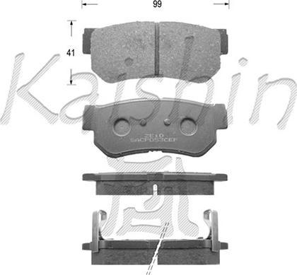 Kaishin FK11118 - Kit de plaquettes de frein, frein à disque cwaw.fr