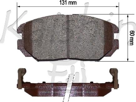 Kaishin FK11183 - Kit de plaquettes de frein, frein à disque cwaw.fr