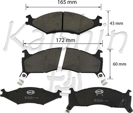 Kaishin FK11178 - Kit de plaquettes de frein, frein à disque cwaw.fr