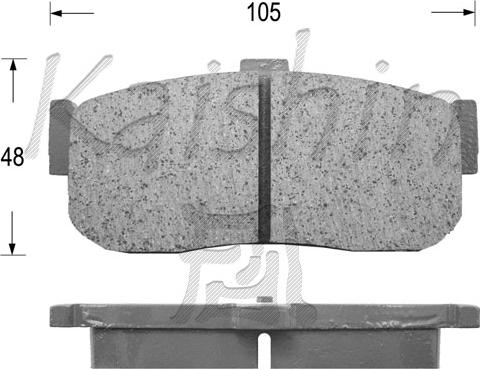 Kaishin FK1185 - Kit de plaquettes de frein, frein à disque cwaw.fr