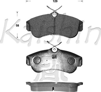 Kaishin FK1180 - Kit de plaquettes de frein, frein à disque cwaw.fr