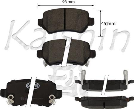 Kaishin FK11335 - Kit de plaquettes de frein, frein à disque cwaw.fr