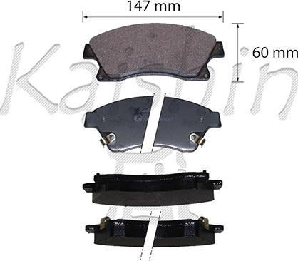 Kaishin FK11291 - Kit de plaquettes de frein, frein à disque cwaw.fr