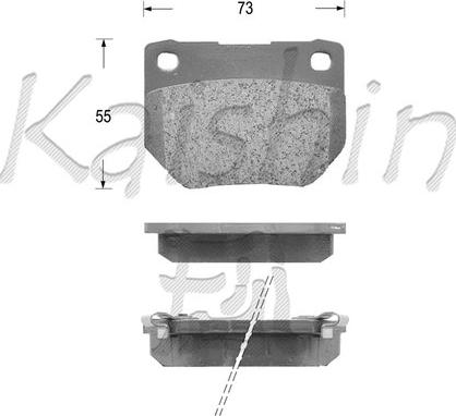 Kaishin FK1124 - Kit de plaquettes de frein, frein à disque cwaw.fr