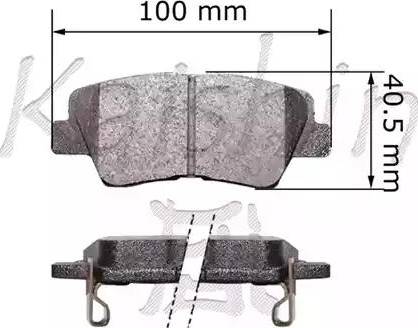 Kaishin FK11266 - Kit de plaquettes de frein, frein à disque cwaw.fr