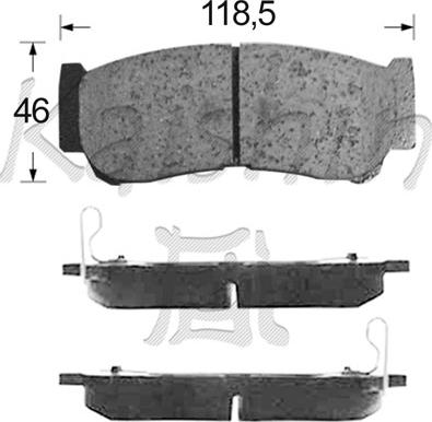 Kaishin FK11201 - Kit de plaquettes de frein, frein à disque cwaw.fr