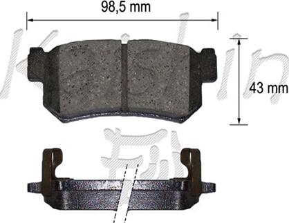 Kaishin FK11217 - Kit de plaquettes de frein, frein à disque cwaw.fr