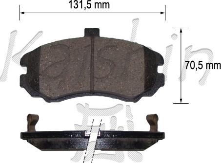 Kaishin FK11224 - Kit de plaquettes de frein, frein à disque cwaw.fr