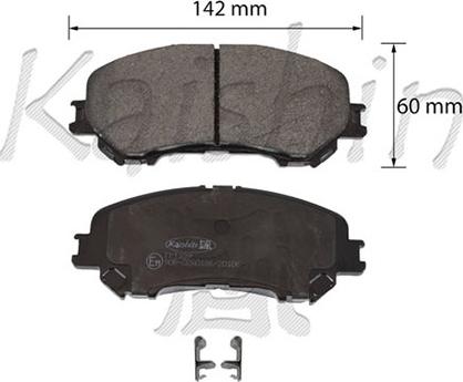 Kaishin FK1339 - Kit de plaquettes de frein, frein à disque cwaw.fr