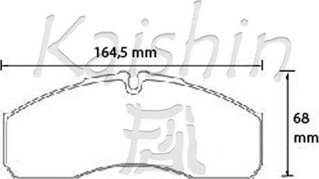 Kaishin FK1321 - Kit de plaquettes de frein, frein à disque cwaw.fr