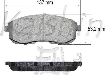 Kaishin FK1241 - Kit de plaquettes de frein, frein à disque cwaw.fr