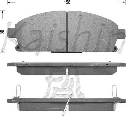 Kaishin FK1211 - Kit de plaquettes de frein, frein à disque cwaw.fr