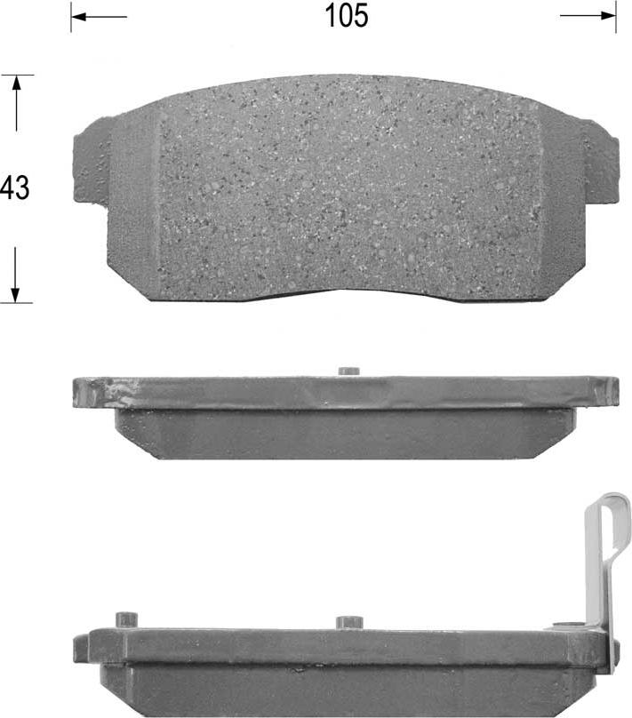 Kaishin FK1239 - Kit de plaquettes de frein, frein à disque cwaw.fr