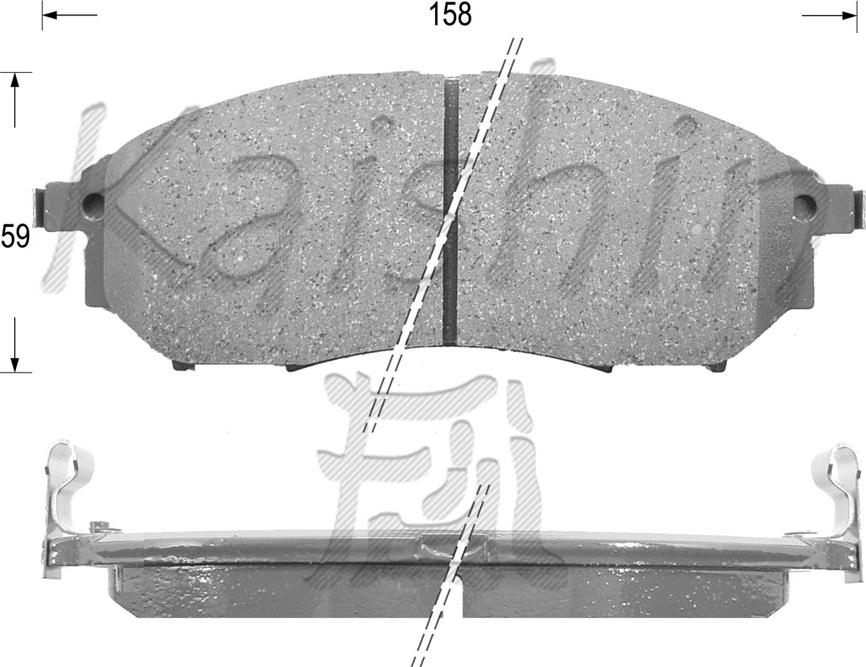 Kaishin FK1231 - Kit de plaquettes de frein, frein à disque cwaw.fr