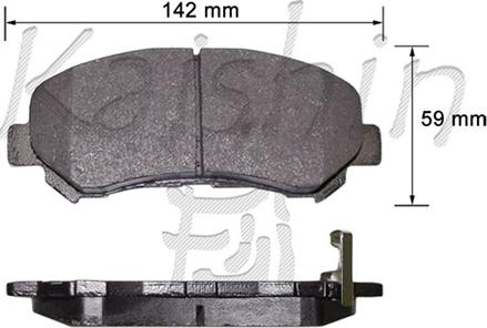 Kaishin FK1276 - Kit de plaquettes de frein, frein à disque cwaw.fr