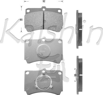 Kaishin FK3049 - Kit de plaquettes de frein, frein à disque cwaw.fr