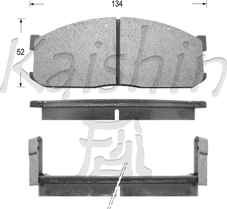 Kaishin FK3047 - Kit de plaquettes de frein, frein à disque cwaw.fr