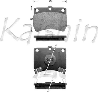 Kaishin FK3050 - Kit de plaquettes de frein, frein à disque cwaw.fr