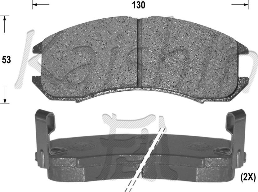 Kaishin FK3053 - Kit de plaquettes de frein, frein à disque cwaw.fr