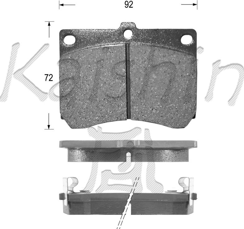 Kaishin FK3066 - Kit de plaquettes de frein, frein à disque cwaw.fr