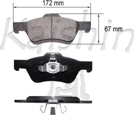 Kaishin FK3149 - Kit de plaquettes de frein, frein à disque cwaw.fr