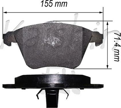 Kaishin FK3153 - Kit de plaquettes de frein, frein à disque cwaw.fr