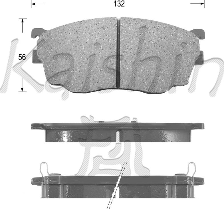 Kaishin FK3101 - Kit de plaquettes de frein, frein à disque cwaw.fr