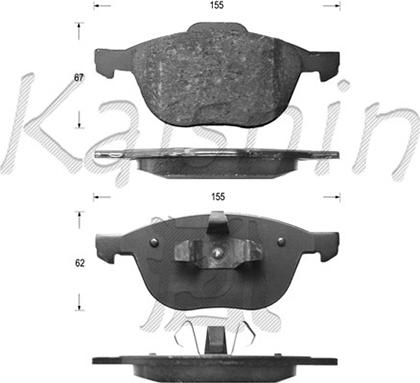 Kaishin FK3128 - Kit de plaquettes de frein, frein à disque cwaw.fr