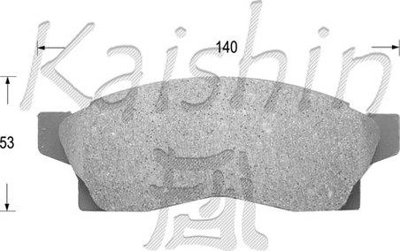 Kaishin FK2091 - Kit de plaquettes de frein, frein à disque cwaw.fr