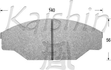 Kaishin FK2069 - Kit de plaquettes de frein, frein à disque cwaw.fr