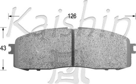 Kaishin FK2062 - Kit de plaquettes de frein, frein à disque cwaw.fr