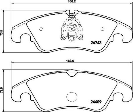 Kaishin FK20095 - Kit de plaquettes de frein, frein à disque cwaw.fr