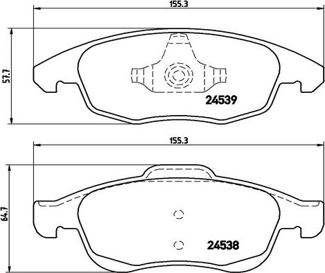 Kaishin FK20044 - Kit de plaquettes de frein, frein à disque cwaw.fr