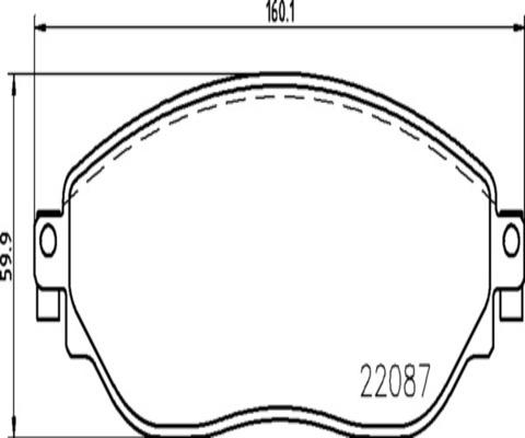 Kaishin FK20050 - Kit de plaquettes de frein, frein à disque cwaw.fr