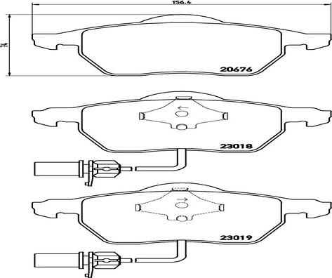 Kaishin FK20051 - Kit de plaquettes de frein, frein à disque cwaw.fr